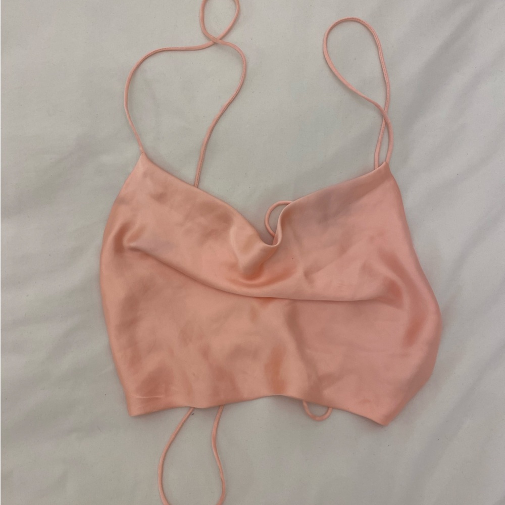 Zara cowl neck open back top size XS